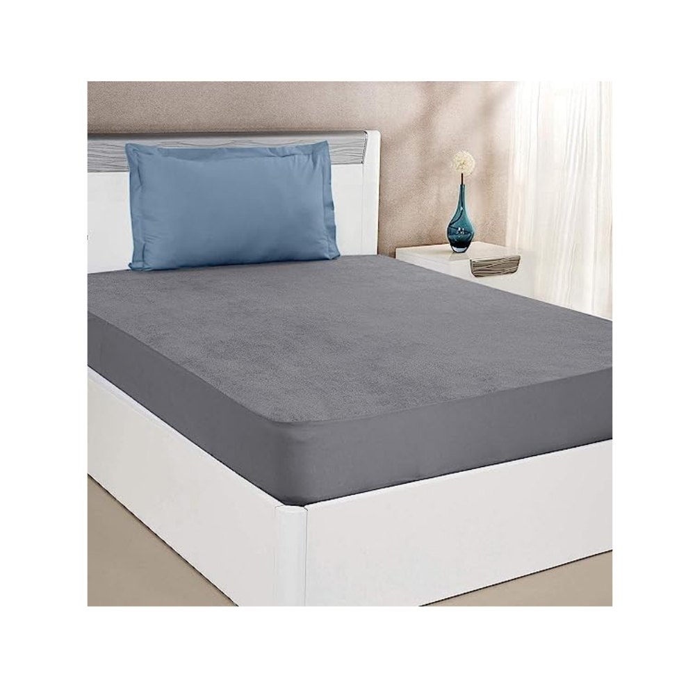 Terry Grey Mattress Protector