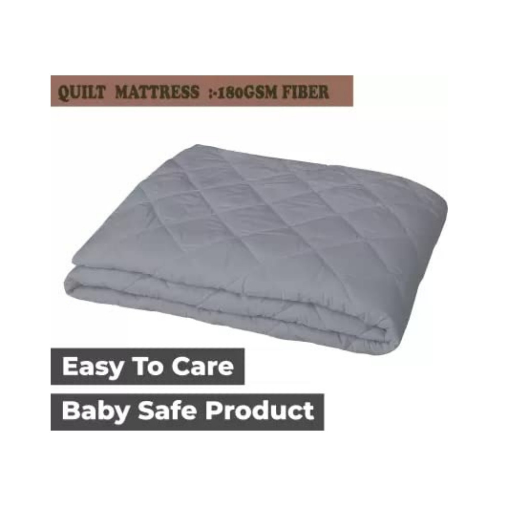 Cotton Quilted Mattress Protector Water-resistance - Grey